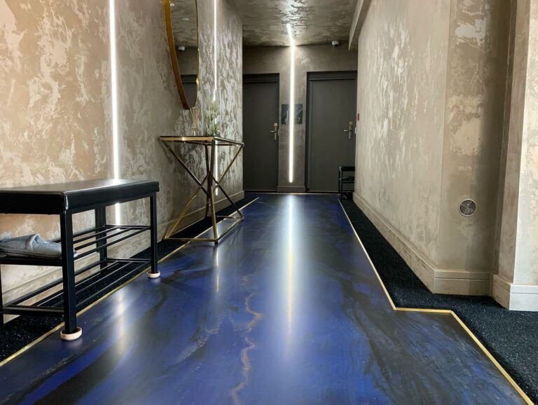Luxury epoxy floor coating